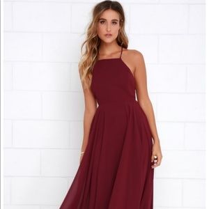 Lulu's Mythical Kind of Love Red Maxi Dress
